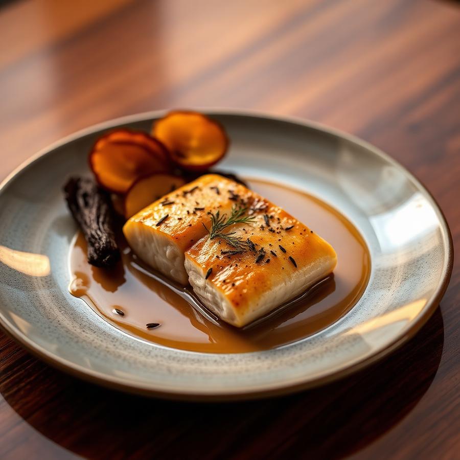 Filet de poisson dressé