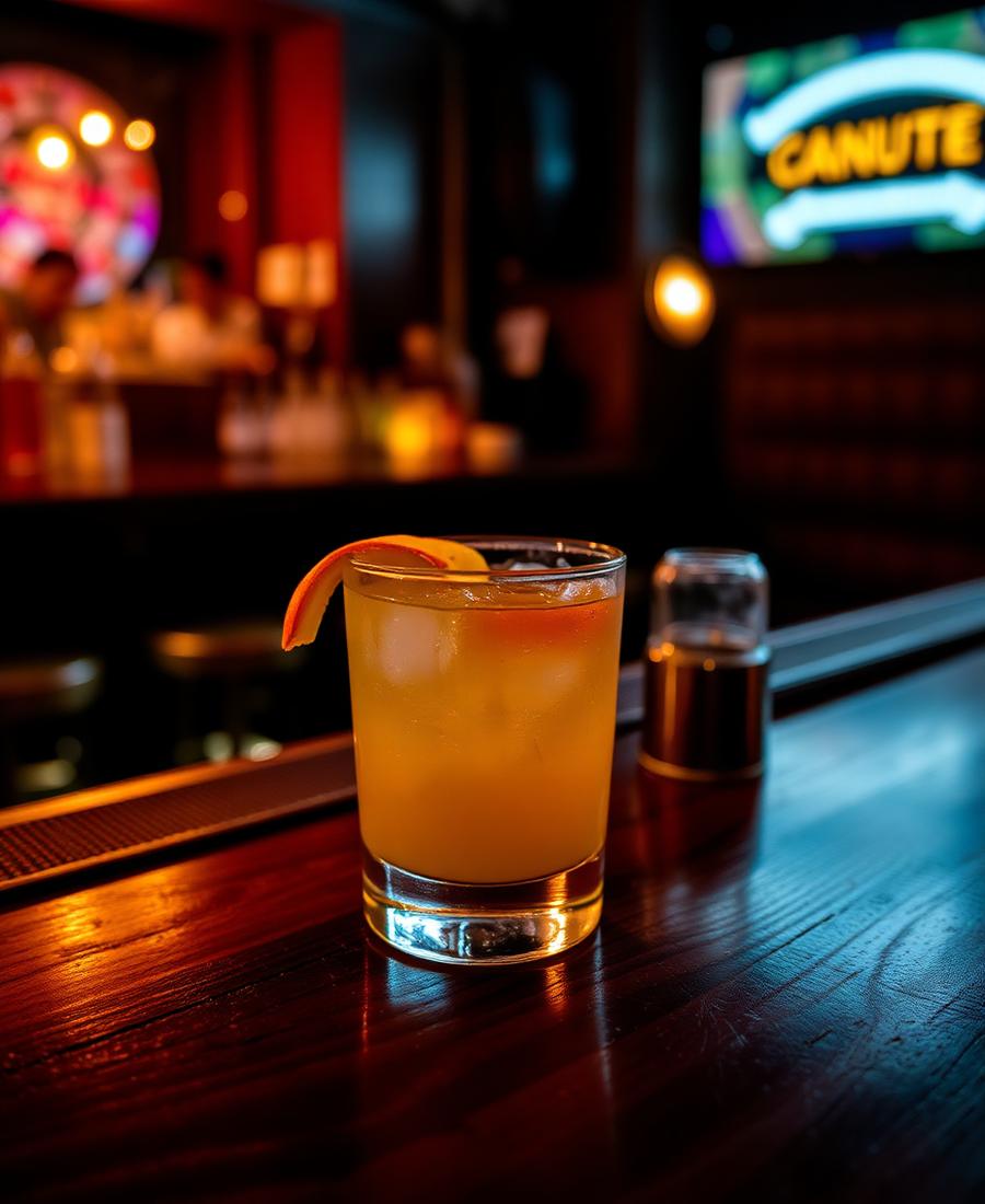 Cocktail signature au bar
